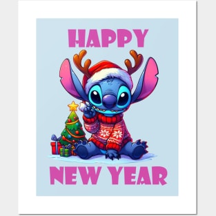 Happy New Year Stitch Posters and Art